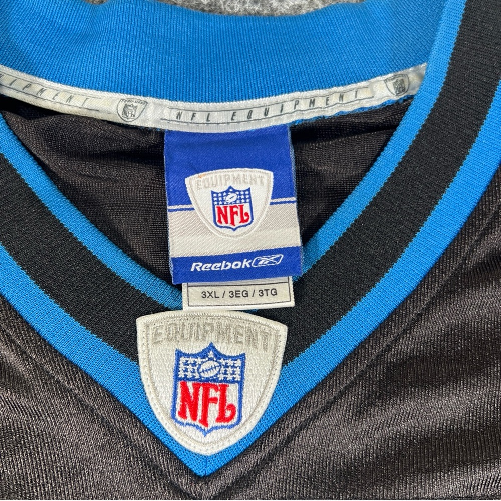 Detroit Lions Football Jersey Mens 3XL Black Ernie Sims #50 NFL Reebok Vintage - Picture 5 of 8